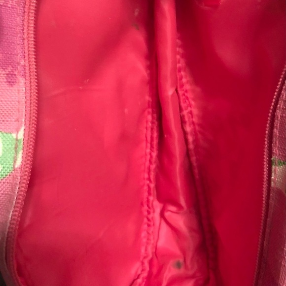 LILLY PULITZER X ESTÉE LAUDER Pink & Green Floral Clutch Zipper Pouch - Picture 5 of 5